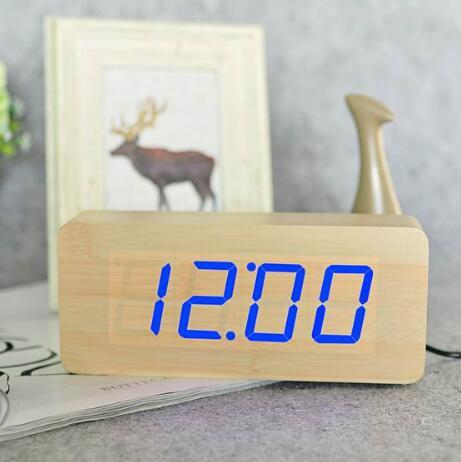 Wooden alarm clock