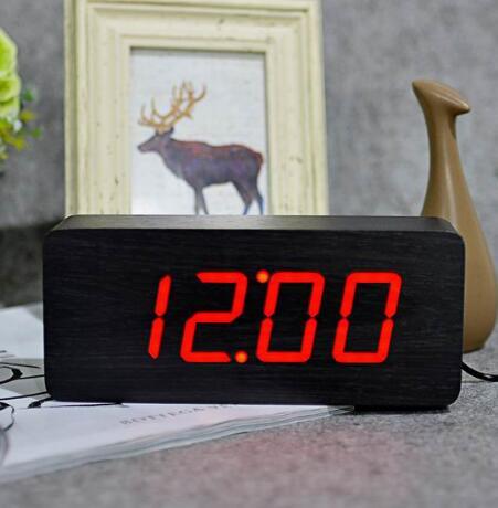 Wooden alarm clock